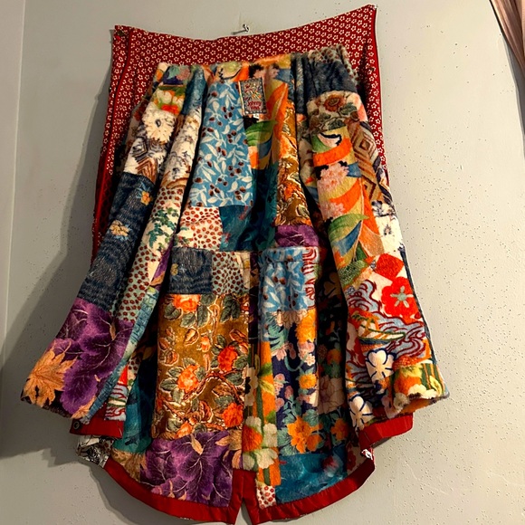 Johnny Was jacket with lots of printed designs. Detachable Hoddie NWOT - Picture 3 of 16